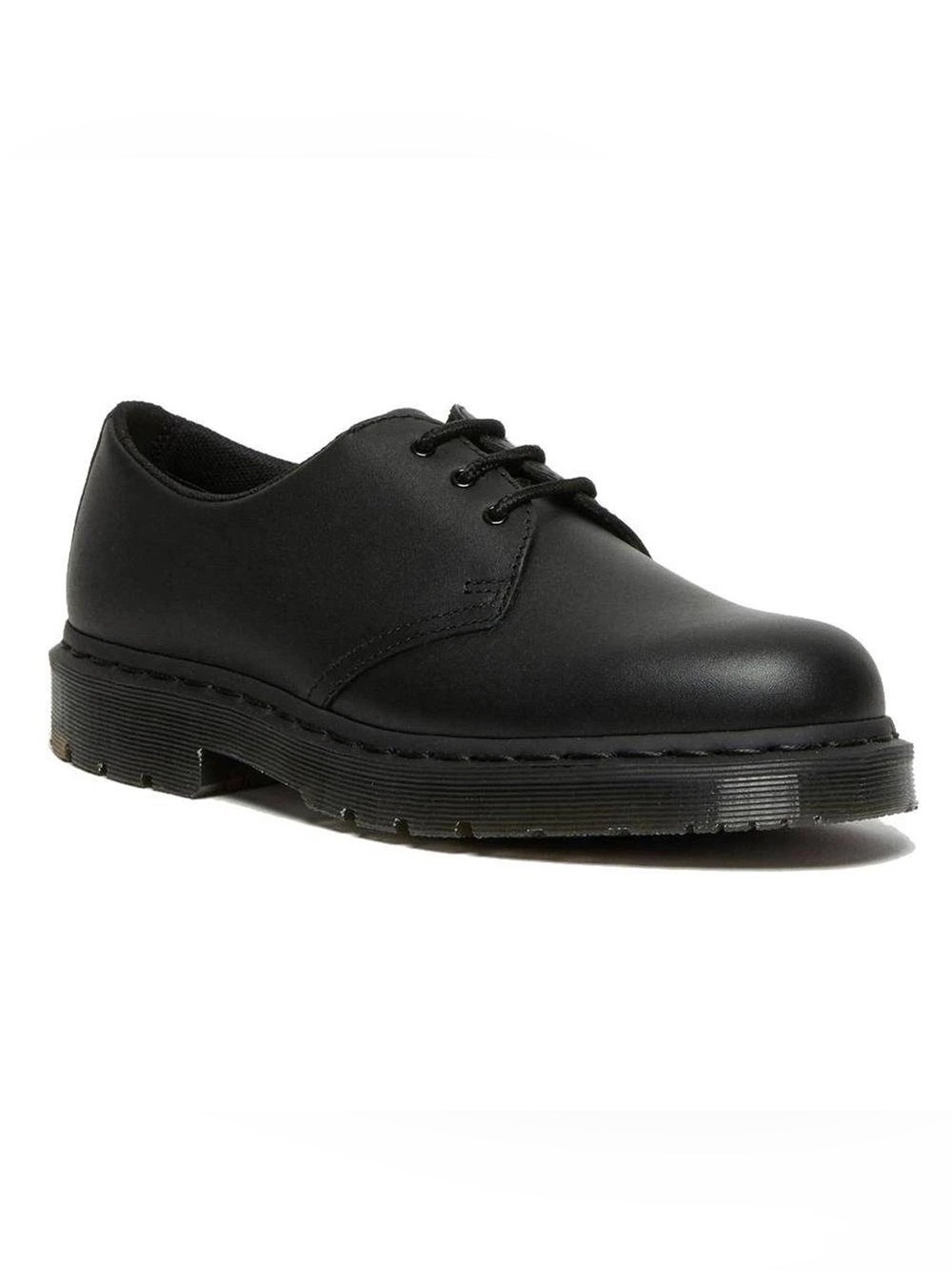 Dr. Martens Black Smooth 3-Eye Derby Shoes